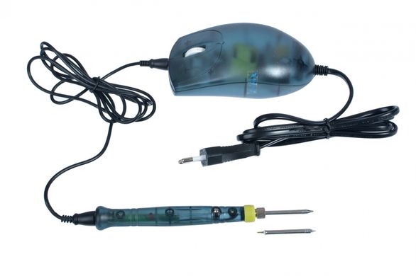 Паяльник-ручка Zhongdi ZD-20F, 10W, 220V, миша, підставка, наконечник