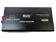 Інвертор з чистою сінусоїдою 48V в 220V ProFix-4000W (макс.8000W) без зарядки + LCD дисплей