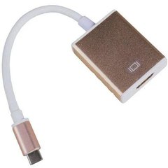 Перехідник штекер USB type C 4K x 2K - гніздо HDMI, з шнуром 15см