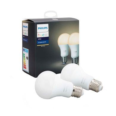 Набір з 2-х смарт-ламп PHILIPS Single bulb E27 White A60 2Pack