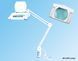 Лупа-лампа на струбцине 8609L LED подсветка (80SMD), 5D, &Oslash;190x157мм