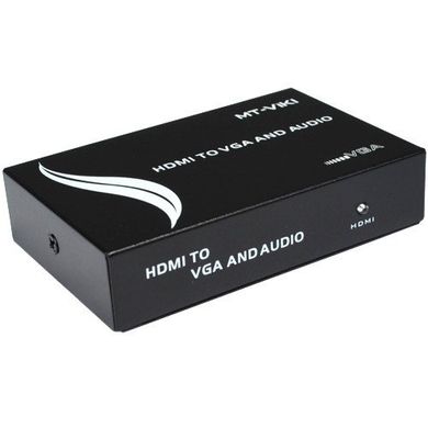 Конвертор HDMI в VGA + аудіо MT-VIKI, гніздо HDMI - гніздо VGA + гніздо 3.5мм, DC-5V (MT-HV01)