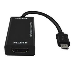HDTV переходник MHL, штекер micro USB - гнездо HDMI, с кабелем