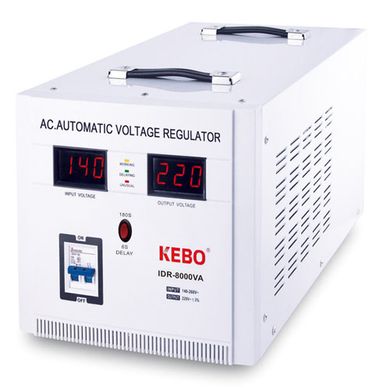 Однофазний стабілізатор напруги Kebo IDR-8kVA
