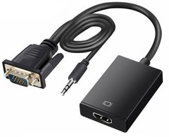 Конвертер VGA в HDMI+ аудио (шт.VGA- гн.HDMI+ шт.3,5 стерео)