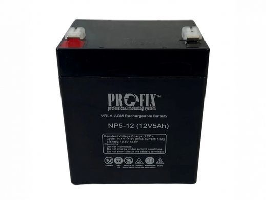 Аккумулятор VRLA-AGM NP5-12, 12V 5Ah