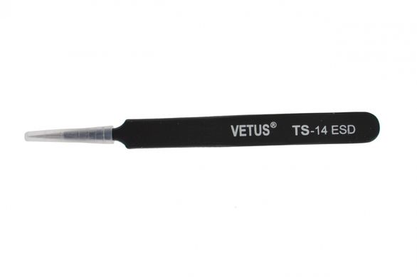 Пінцет радіотехнічний, ESD (TS-14) VETUS, антимагнітний, антистатичний
