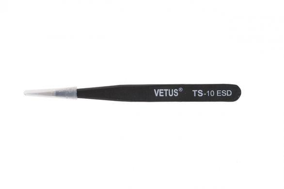 Пінцет радіотехнічний, ESD (TS-10) VETUS, антимагнітний, антистатичний