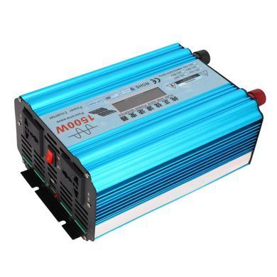 Инвертор с чистой синусоидой 12V в 220V, HPA-1500W без зарядки + LCD дисплей