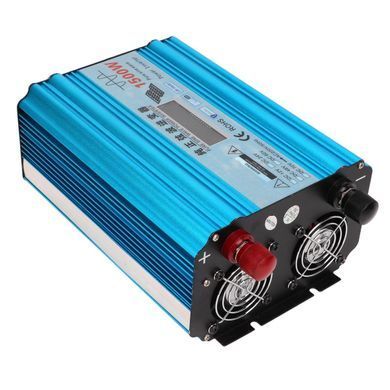Инвертор с чистой синусоидой 12V в 220V, HPA-1500W без зарядки + LCD дисплей