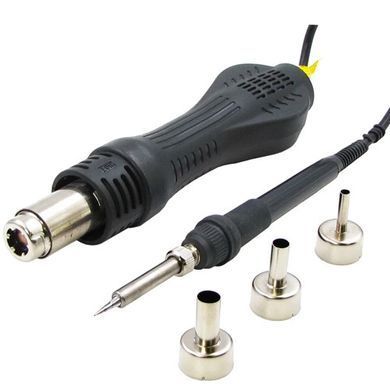 Паяльная станция 4в1 HandsKit 9305D (паяльник+фен+лаболаторный блок+USB), 4 дисплея, 800 Вт, 220 В, Цифровая, Есть