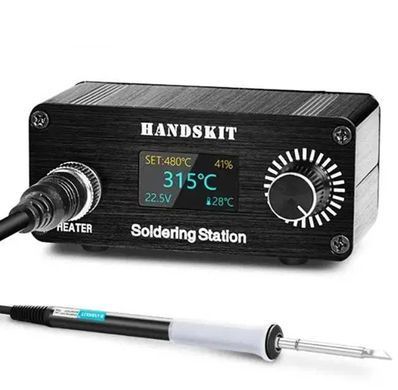 Микропаяльная станция HandsKit T12D с блоком питания, 72 Вт, 12-24В, Цифровая, Есть, Картриджный