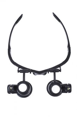 Лупа-окуляри бінокулярна Zhongdi c LED підсвічуванням, 10Х, 15X, 20X, 25X