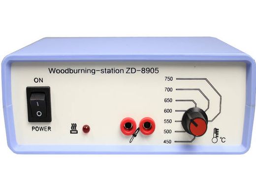Станція для випалювання по дереву Zhongdi ZD-8905, 40W, 450…500°С, 220V, 40 Вт, 220 В, Регулятор температури