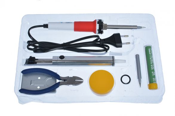 Набір Zhongdi ZD-920C, паяльник, підставка, припій, олововідсмоктувач, кусачки