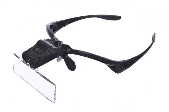 Лупа-очки бинокулярная Zhongdi с LED подсветкой, 1X, 1.5X, 2X, 2.5X, 3.5X