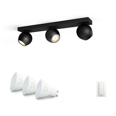 Смарт-світильник PHILIPS BUCKRAM bar/tube black 3x5.5W 240V (50473/30/P7)