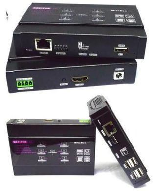 HSV5631 TX+RX, KVM 4K Extender+ USB2 Hub*4 Passthrough (пара RX+TX)