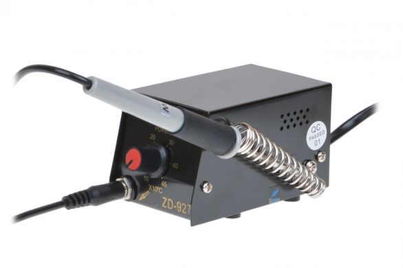 Мікропаяльна станція для SMD Zhongdi ZD-927, 8W, 100…450°C, 8 Вт, 220 В, Регулятор температури, Керамічний