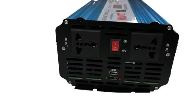Инвертор с чистой синусоидой 12V в 220V, HPA-2000W без зарядки + LCD дисплей