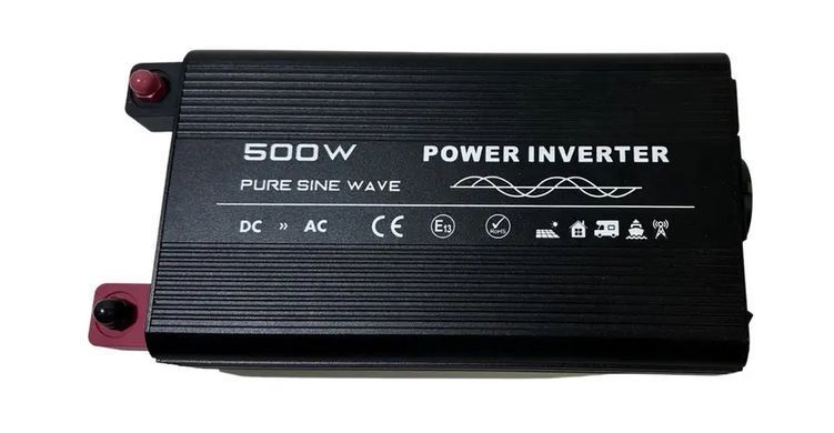 Інвертор з чистою сінусоїдою 12V в 220V RS500PT (макс.1000W) + функція ATS, без зарядки