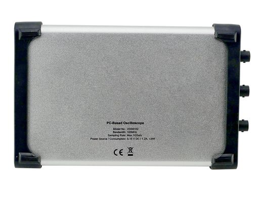 Компактный USB-осциллограф 2-x канальный OWON VDS6102 (2х100МГц)