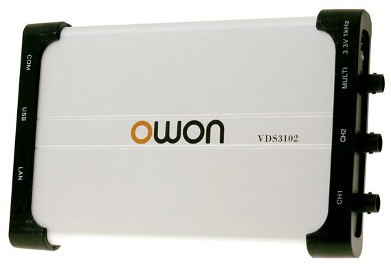 Компактний USB-осцилограф 2-x канальний OWON VDS3102