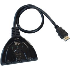 HDMI Switch 3 port HDMI (3xHDMI-1xHDMI) з кабелем, без живлення