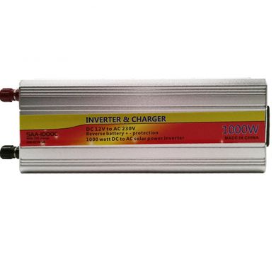 Інвертор 12V в 220V SAA-1000C з зарядкою 10А + USB