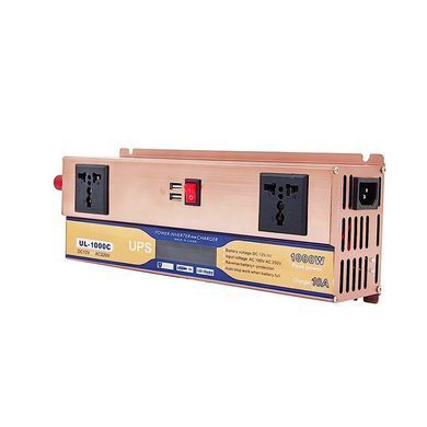 Інвертор 12V в 220V UL-1000C з зарядкою 10А + USB