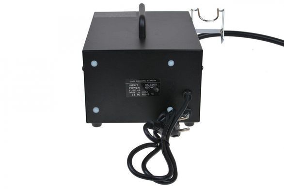 Паяльная станция 2в1 HandsKit 852D+, паяльник + компрессорный фен, 2 дисплея, 600 Вт, 220 В, Есть