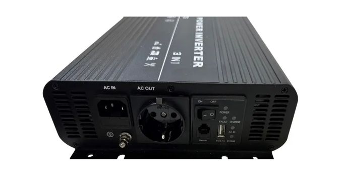 Інвертор з чистою сінусоїдою 12V в 220V RSC1500P 1500W (макс.3000W) з зарядкою 20А + функція ATS