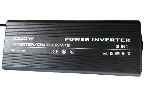 Інвертор з чистою сінусоїдою 12V в 220V RSC1000P 1000W (макс.2000W) з зарядкою 10А + функція ATS