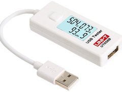 Тестер USB UNI-T UT658B, (ток, емкость, напряжение) c кабелем