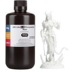 Фотополімерна смола для 3D-принтера ELEGOO ABS-подібна 3.0, White, 1 кг