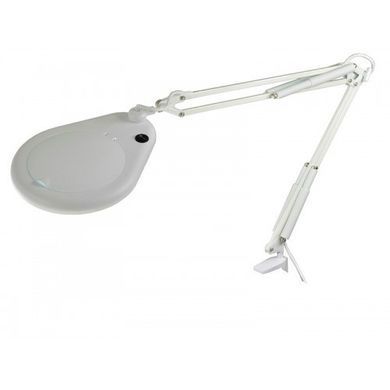 Лупа-лампа ZD-129A Led, на струбцине, 5D, диам. 130 мм, стекло