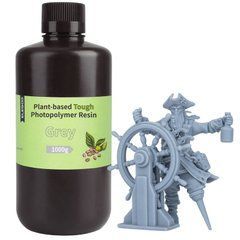 Фотополімерна смола для 3D-принтера ELEGOO на рослинній основі, Grey, 1 кг