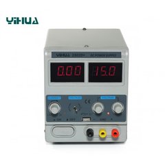 Лабораторный блок питания YIHUA 1502D+ USB, 15В, 2А