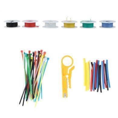 Набір дротів силіконових 1 жила 20AWG, 6 кольорів по 6м