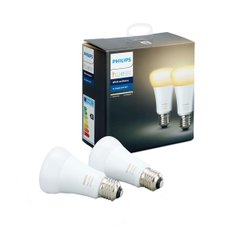 Набір з 2-х смарт-ламп Philips Hue white ambiance 9.5W A60 E27 EU 2Pack