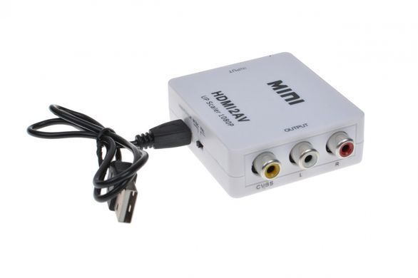 Конвертор HDMI в AV, гніздо HDMI (IN) - 3 гнізда RCA (OUT)